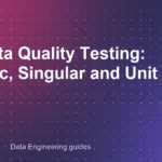 dbt Data Quality Testing: Generic, Singular and Unit Tests