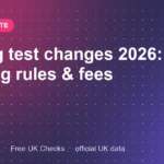 Driving Test Changes 2026: New Booking Rules, Fees and Proposals